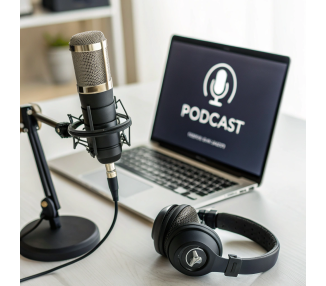 Podcast für Social Media Kanäle, KI.