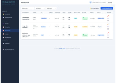 STAPES-Mediaplan als Abo