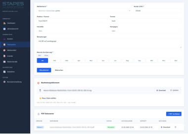 STAPES-Mediaplan als Abo