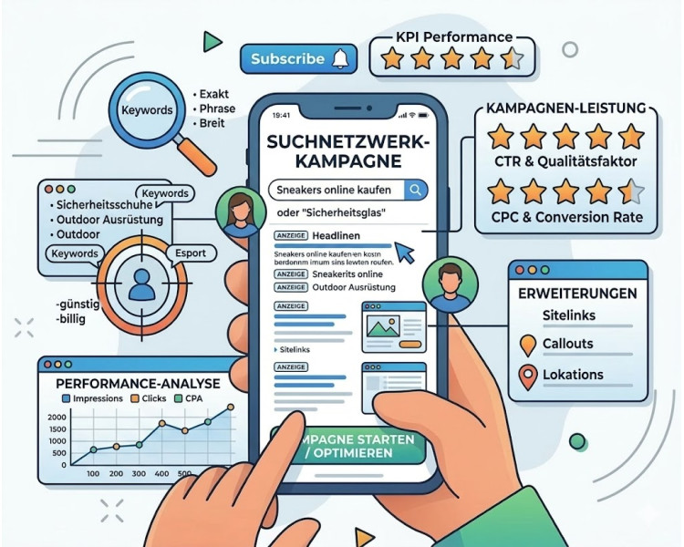 Google Ads Suchnetzwerk-Kampagne