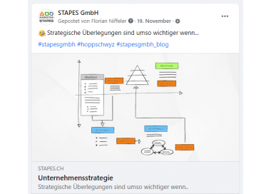 Facebook Beitrag erstellen - STAPES GmbH